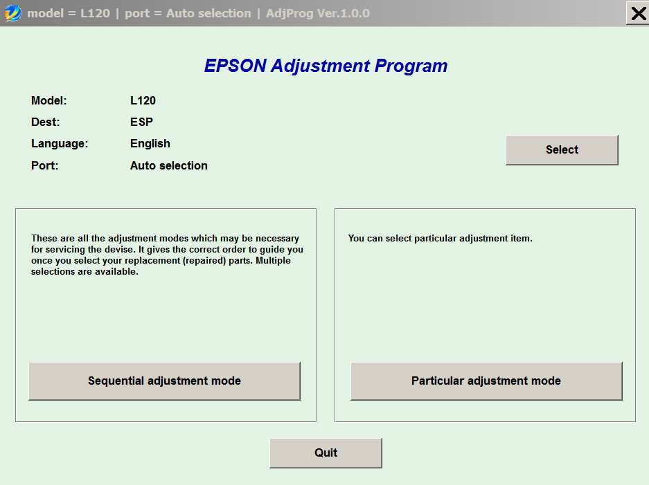 adjustment program epson t50 reset epson